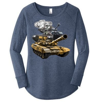 History of The Army Tank Women's Perfect Tri Tunic Long Sleeve Shirt