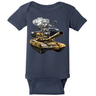 History of The Army Tank Baby Bodysuit