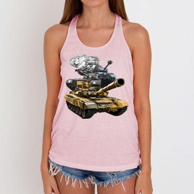 History of The Army Tank Women's Knotted Racerback Tank