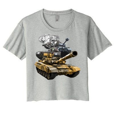 History of The Army Tank Women's Crop Top Tee