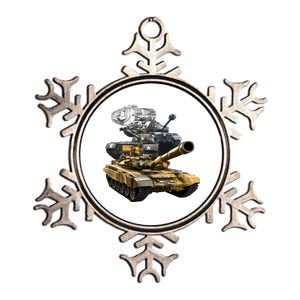 History of The Army Tank Metallic Star Ornament