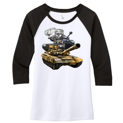 History of The Army Tank Women's Tri-Blend 3/4-Sleeve Raglan Shirt