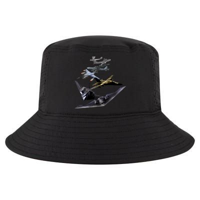 History Of The Bomber Plane Air Force Cool Comfort Performance Bucket Hat