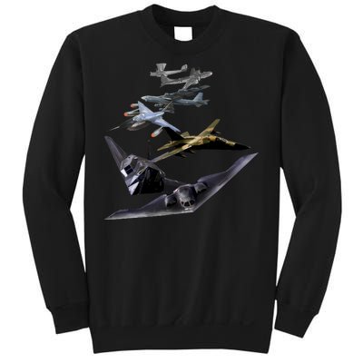 History Of The Bomber Plane Air Force Sweatshirt