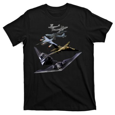 History Of The Bomber Plane Air Force T-Shirt