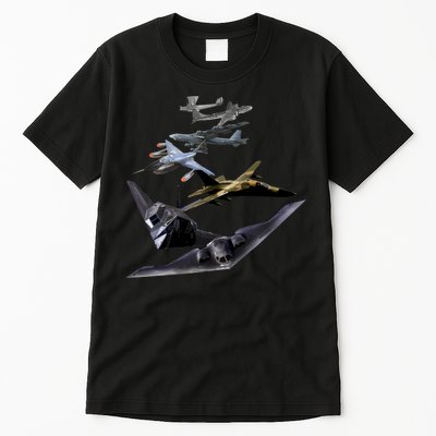 History Of The Bomber Plane Air Force Tall T-Shirt