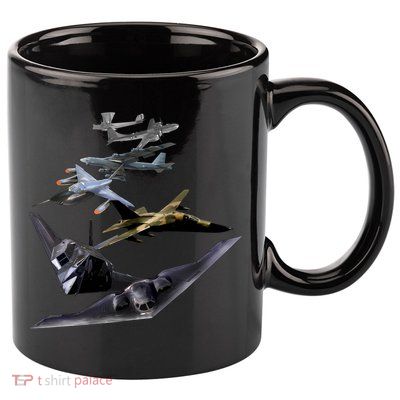 History Of The Bomber Plane Air Force 11oz C Handle Ceramic Mug
