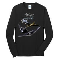 History Of The Bomber Plane Air Force Tall Long Sleeve T-Shirt