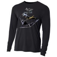 History Of The Bomber Plane Air Force Cooling Performance Long Sleeve Crew