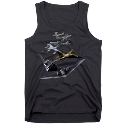 History Of The Bomber Plane Air Force Tank Top