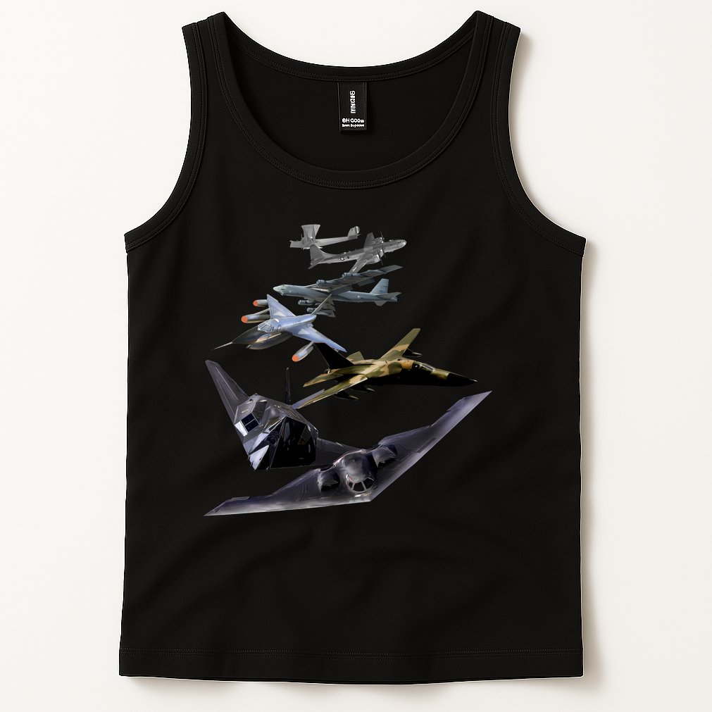 History Of The Bomber Plane Air Force Tank Top