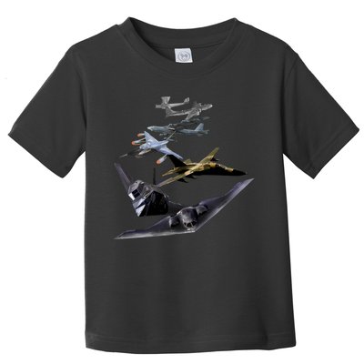 History Of The Bomber Plane Air Force Toddler T-Shirt
