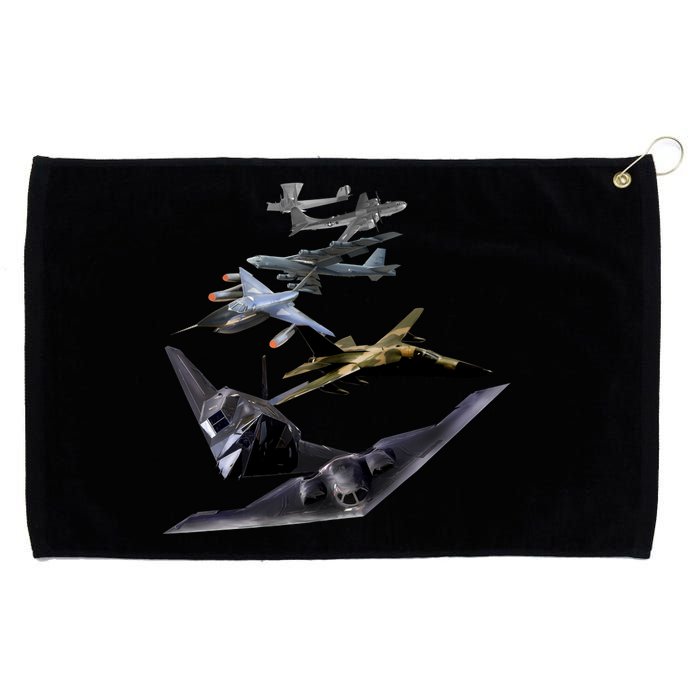 History Of The Bomber Plane Air Force Grommeted Golf Towel