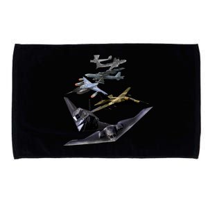 History Of The Bomber Plane Air Force Microfiber Hand Towel