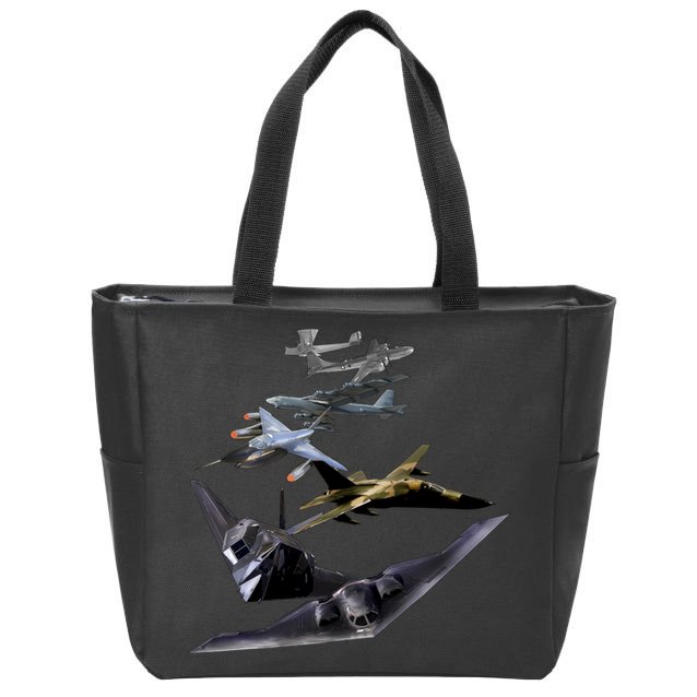 History Of The Bomber Plane Air Force Zip Tote Bag