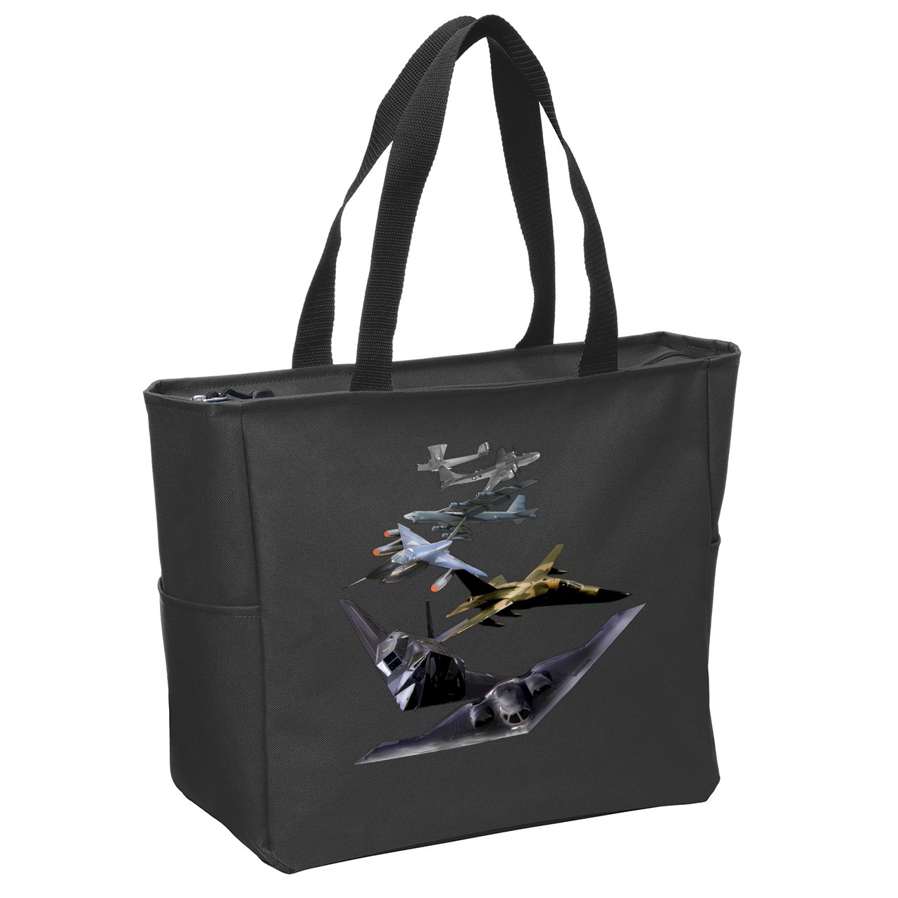 History Of The Bomber Plane Air Force Zip Tote Bag