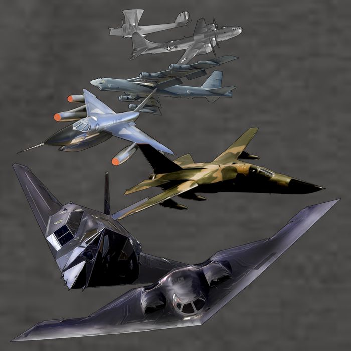 History Of The Bomber Plane Air Force Vector Backpack