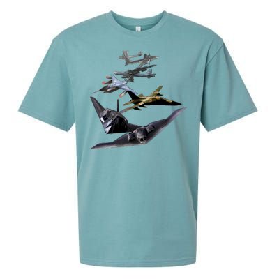 History Of The Bomber Plane Air Force Sueded Cloud Jersey T-Shirt