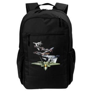 History Of The Fighter Plane - Air Force F-22 F-16 Daily Commute Backpack