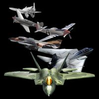 History Of The Fighter Plane - Air Force F-22 F-16 7-Panel Snapback Hat