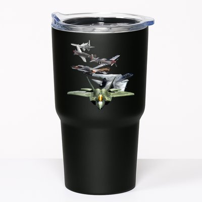 History Of The Fighter Plane - Air Force F-22 F-16 Tumbler