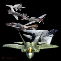 History Of The Fighter Plane - Air Force F-22 F-16 Wool Snapback Cap