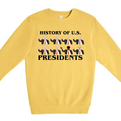 History of U.S. Presidents Anti Trump Clown Premium Crewneck Sweatshirt