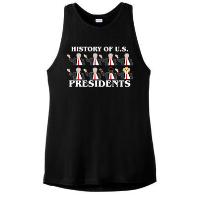 History of U.S. Presidents Anti Trump Clown Ladies PosiCharge Tri-Blend Wicking Tank