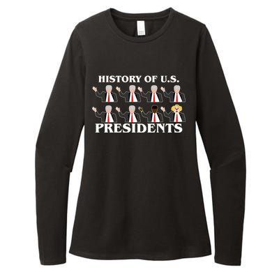 History of U.S. Presidents Anti Trump Clown Womens CVC Long Sleeve Shirt