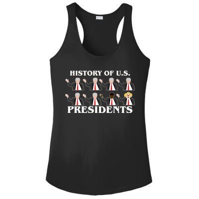 History of U.S. Presidents Anti Trump Clown Ladies PosiCharge Competitor Racerback Tank