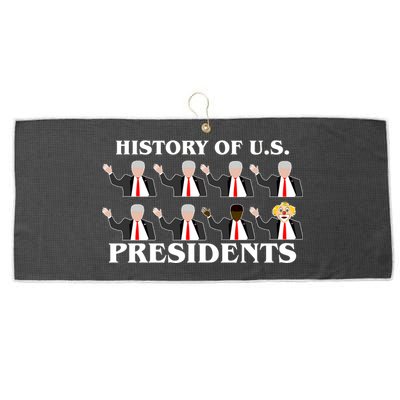 History of U.S. Presidents Anti Trump Clown Large Microfiber Waffle Golf Towel