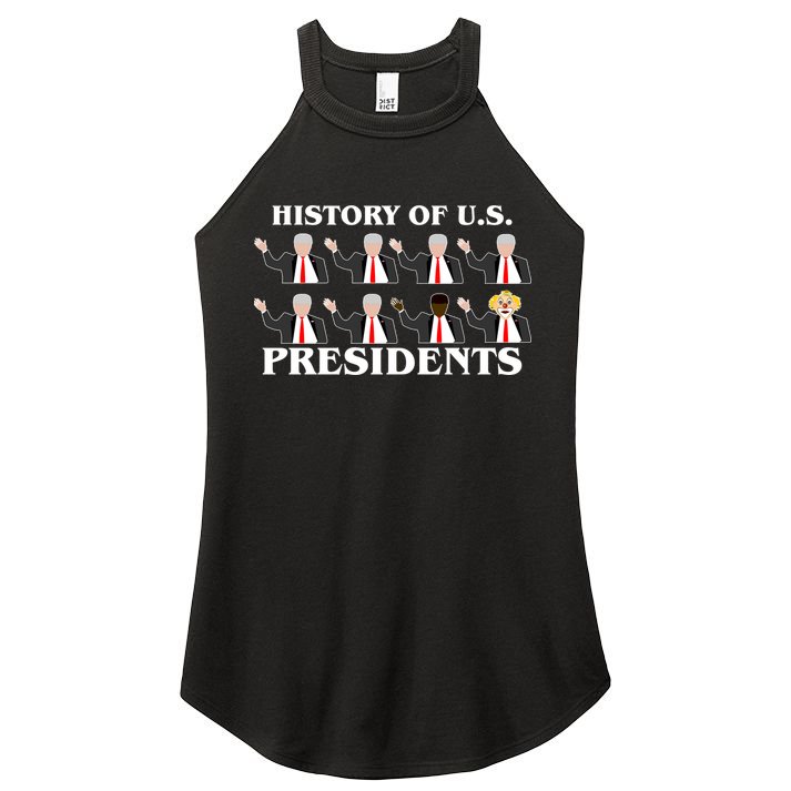 History of U.S. Presidents Anti Trump Clown Women's Perfect Tri Rocker Tank