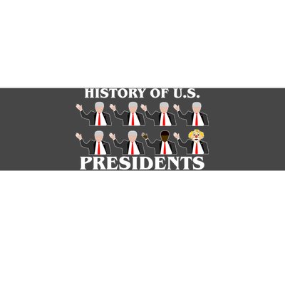 History of U.S. Presidents Anti Trump Clown Bumper Sticker