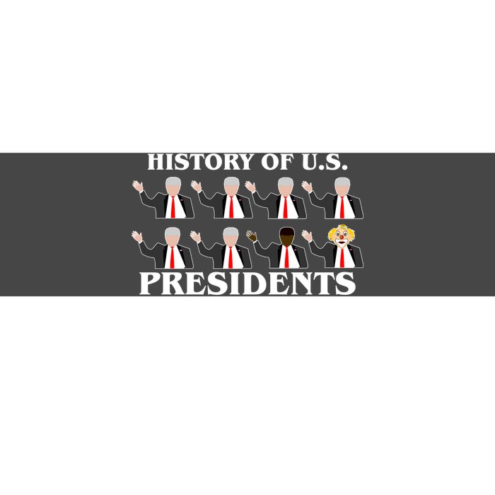 History of U.S. Presidents Anti Trump Clown Bumper Sticker