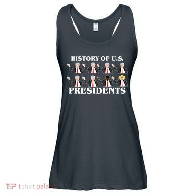 History of U.S. Presidents Anti Trump Clown Ladies Essential Flowy Tank
