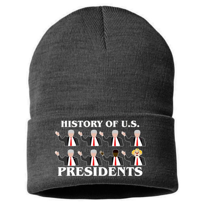 History of U.S. Presidents Anti Trump Clown Sustainable Knit Beanie