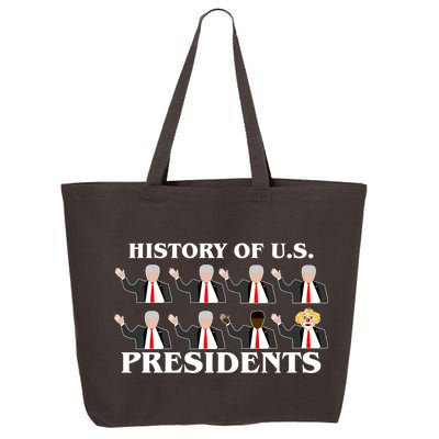 History of U.S. Presidents Anti Trump Clown 25L Jumbo Tote