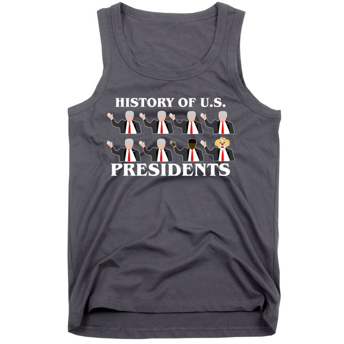 History of U.S. Presidents Anti Trump Clown Tank Top