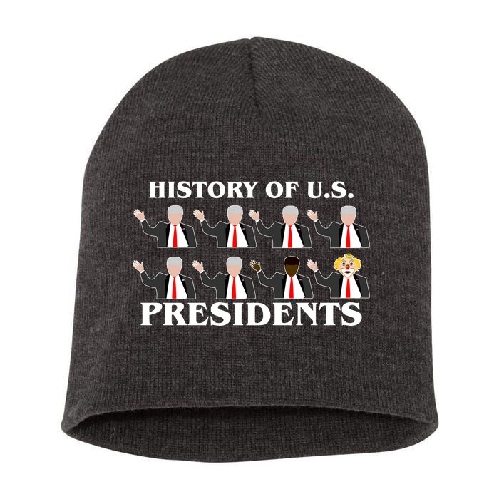 History of U.S. Presidents Anti Trump Clown Short Acrylic Beanie