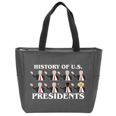 History of U.S. Presidents Anti Trump Clown Zip Tote Bag