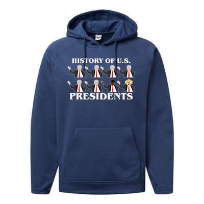 History of U.S. Presidents Anti Trump Clown Performance Fleece Hoodie