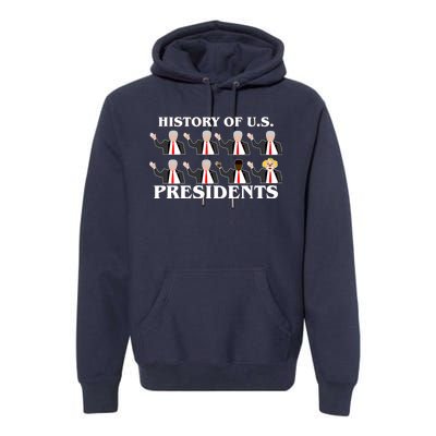 History of U.S. Presidents Anti Trump Clown Premium Hoodie