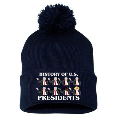 History of U.S. Presidents Anti Trump Clown Pom Pom 12in Knit Beanie