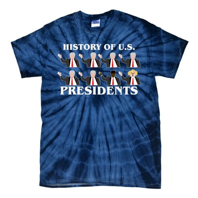 History of U.S. Presidents Anti Trump Clown Tie-Dye T-Shirt