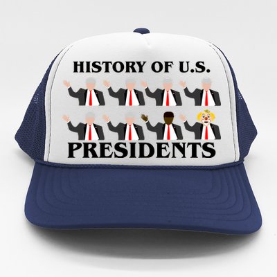 History of U.S. Presidents Anti Trump Clown Trucker Hat