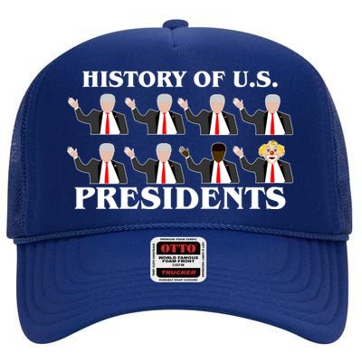 History of U.S. Presidents Anti Trump Clown High Crown Mesh Back Trucker Hat