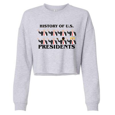 History of U.S. Presidents Anti Trump Clown Cropped Pullover Crew