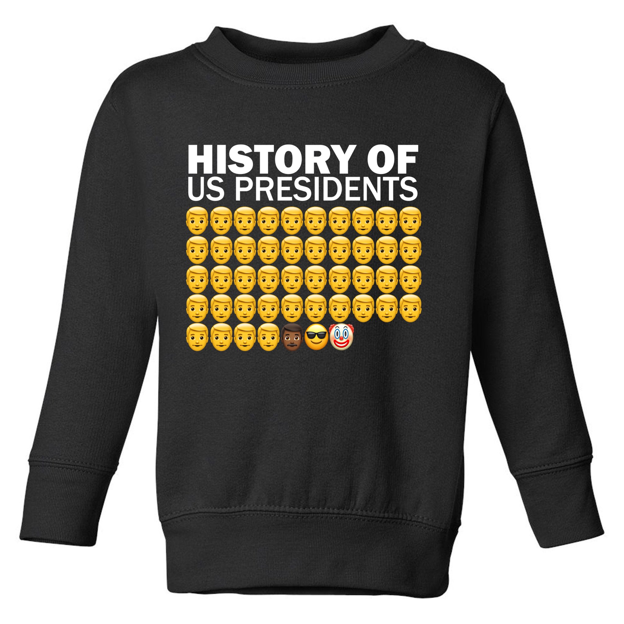 History of US Presidents 46th Clown Pro Republican Toddler Sweatshirt