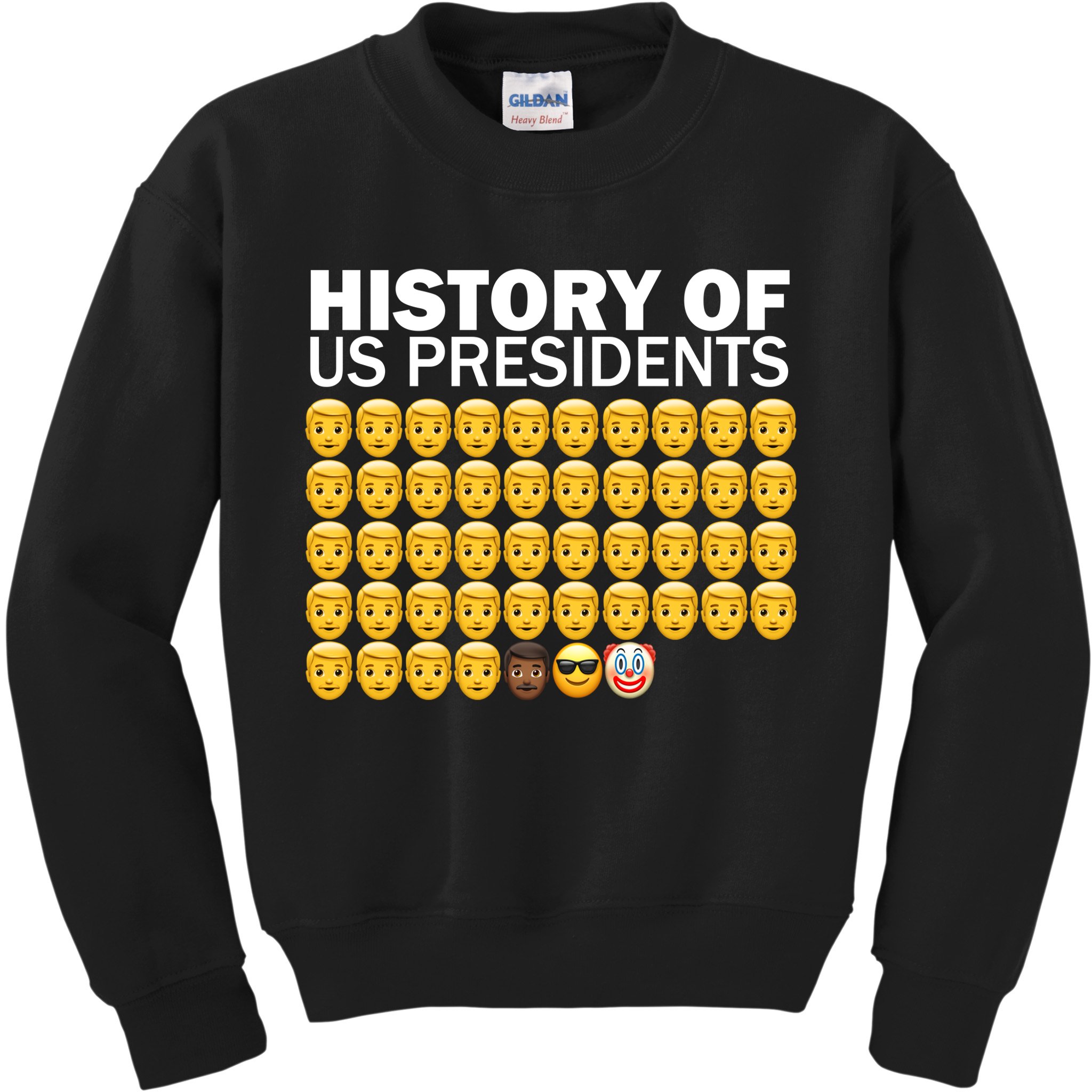 History of US Presidents 46th Clown Pro Republican Kids Sweatshirt