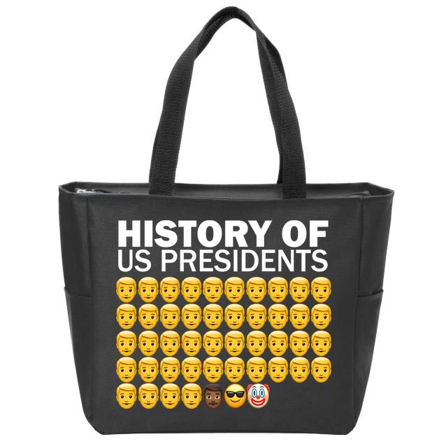 History of US Presidents 46th Clown Pro Republican Zip Tote Bag